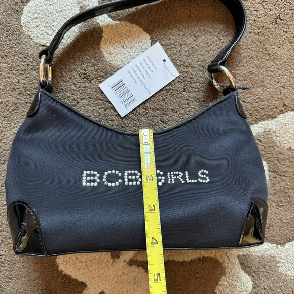 BCBG top zip hobo baguette bag in black - Picture 4 of 8